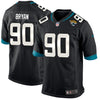 Image of Taven Bryan Jacksonville Jaguars Game Jersey  Black