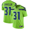 Image of Kam Chancellor Seattle Seahawks Vapor Untouchable Color Rush Limited Player Jersey - Neon Green 2018/2019