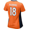 Image of Peyton Manning Denver Broncos Women's Orange Super Bowl 50 Game Jersey 2019