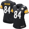 Image of Antonio Brown Pittsburgh Steelers Women's Game Jersey - Black 2018/2019