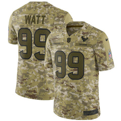 J.J. Watt Houston Texans Salute to Service Limited Jersey  Camo