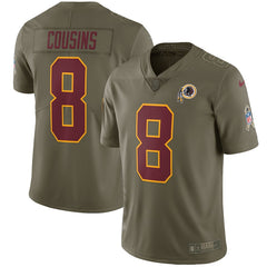 Kirk Cousins Washington Redskins Salute to Service Limited Jersey - Olive 2018/2019