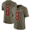 Image of Kirk Cousins Washington Redskins Salute to Service Limited Jersey - Olive 2018/2019