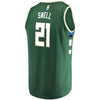 Image of Tony Snell Milwaukee Bucks Branded Fast Break Road Player Jersey Green - Icon Edition