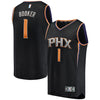 Image of Devin Booker Phoenix Suns Branded Fast Break Jersey Black - Statement Edition