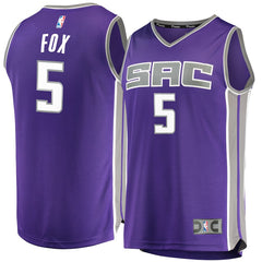 De'Aaron Fox Sacramento Kings Branded Fast Break Jersey Purple - Icon Edition