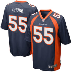 Bradley Chubb Denver Broncos 2018 NFL Draft Pick Game Jersey  Navy