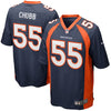 Image of Bradley Chubb Denver Broncos 2018 NFL Draft Pick Game Jersey  Navy