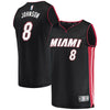 Image of Tyler Johnson Miami Heat Branded Fast Break Player Jersey - Icon Edition – Black