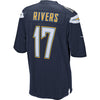 Image of Philip Rivers Los Angeles Chargers Game Jersey - Navy Blue