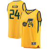 Image of Grayson Allen Utah Jazz Branded Fast Break Player Jersey - Statement Edition - Gold