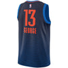 Image of Paul George Oklahoma City Thunder Swingman Jersey - Statement Edition – Navy