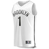 Image of D'Angelo Russell Brooklyn Nets Branded Fast Break Jersey White - Association Edition