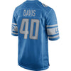 Image of Jarrad Davis Detroit Lions Game Jersey - Blue