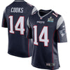 Image of Brandin Cooks New England Patriots Navy Super Bowl LII Bound Game Jersey 2019