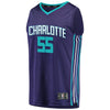 Image of J.P. Macura Charlotte Hornets Branded Fast Break Player Jersey - Statement Edition - Purple