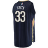 Image of Garlon Green New Orleans Pelicans Branded Fast Break Jersey - Icon Edition - Navy