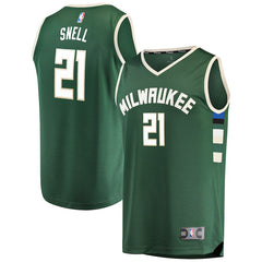 Tony Snell Milwaukee Bucks Branded Fast Break Road Player Jersey Green - Icon Edition