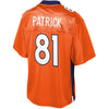 Image of Tim Patrick Denver Broncos NFL Pro Line Team Color Player Jersey  Orange