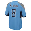 Image of Marcus Mariota Tennessee Titans New Game Jersey – Light Blue 2018/2019