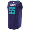 Image of J.P. Macura Charlotte Hornets Branded Fast Break Player Jersey - Statement Edition - Purple