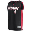 Image of Briante Weber Miami Heat Branded Fast Break Jersey - Icon Edition - Black