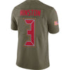 Image of Jameis Winston Tampa Bay Buccaneers Salute to Service Limited Jersey - Olive 2018/2019