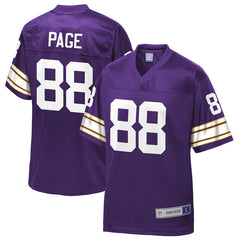 Alan Page Minnesota Vikings Pro Line Retired Team Player Jersey – Purple 2018/2019