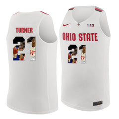 Ohio State Turner 21 White Jersey