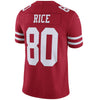 Image of Jerry Rice San Francisco 49ers Retired Player Vapor Untouchable Limited Throwback Jersey - Scarlet 2018/2019