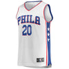 Image of Markelle Fultz Philadelphia 76ers Branded Fast Break Jersey White - Association Edition