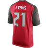 Image of Justin Evans Tampa Bay Buccaneers Player Game Jersey – Red 2018/2019