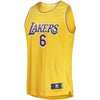 Image of Lance Stephenson Los Angeles Lakers Branded Fast Break Jersey - Icon Edition - Gold