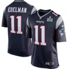 Image of Julian Edelman New England Patriots Navy Super Bowl LII Bound Game Jersey 2019