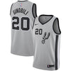 Image of Manu Ginobili San Antonio Spurs Swingman Jersey - Statement Edition – Gray