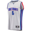 Image of Bruce Brown Detroit Pistons Branded Fast Break Jersey Gray - Statement Edition