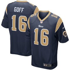 Jared Goff Los Angeles Rams Player Game Jersey  Navy