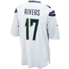 Image of Philip Rivers Los Angeles Chargers Game Jersey - White