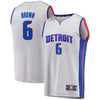 Image of Bruce Brown Detroit Pistons Branded Fast Break Jersey Gray - Statement Edition