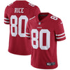 Image of Jerry Rice San Francisco 49ers Retired Player Vapor Untouchable Limited Throwback Jersey - Scarlet 2018/2019