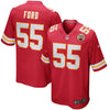 Image of Dee Ford Kansas City Chiefs Game Jersey - Red