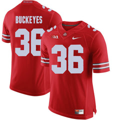 Ohio State BUCKEYES 36 Scarlet Jersey