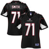 Image of Andre Smith Arizona Cardinals Pro Line Women's Player Jersey – Black 2018/2019