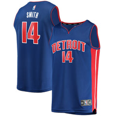 Ish Smith Detroit Pistons Branded Fast Break Player Jersey - Icon Edition – Blue