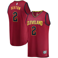 Collin Sexton Cleveland Cavaliers Branded Fast Break Jersey Wine - Icon Edition