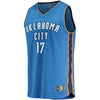 Image of Dennis Schroder Oklahoma City Thunder Branded Fast Break Jersey - Icon Edition - Blue