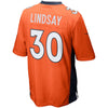 Image of Phillip Lindsay Denver Broncos Player Game Jersey  Orange