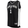 Image of Lonnie Walker San Antonio Spurs Branded Fast Break Jersey - Icon Edition - Black