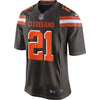 Image of Denzel Ward Cleveland Browns Draft First Round Pick #2 Game Jersey – Brown 2018/2019