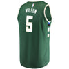 Image of D.J. Wilson Milwaukee Bucks Branded Fast Break Road Player Jersey Green - Icon Edition